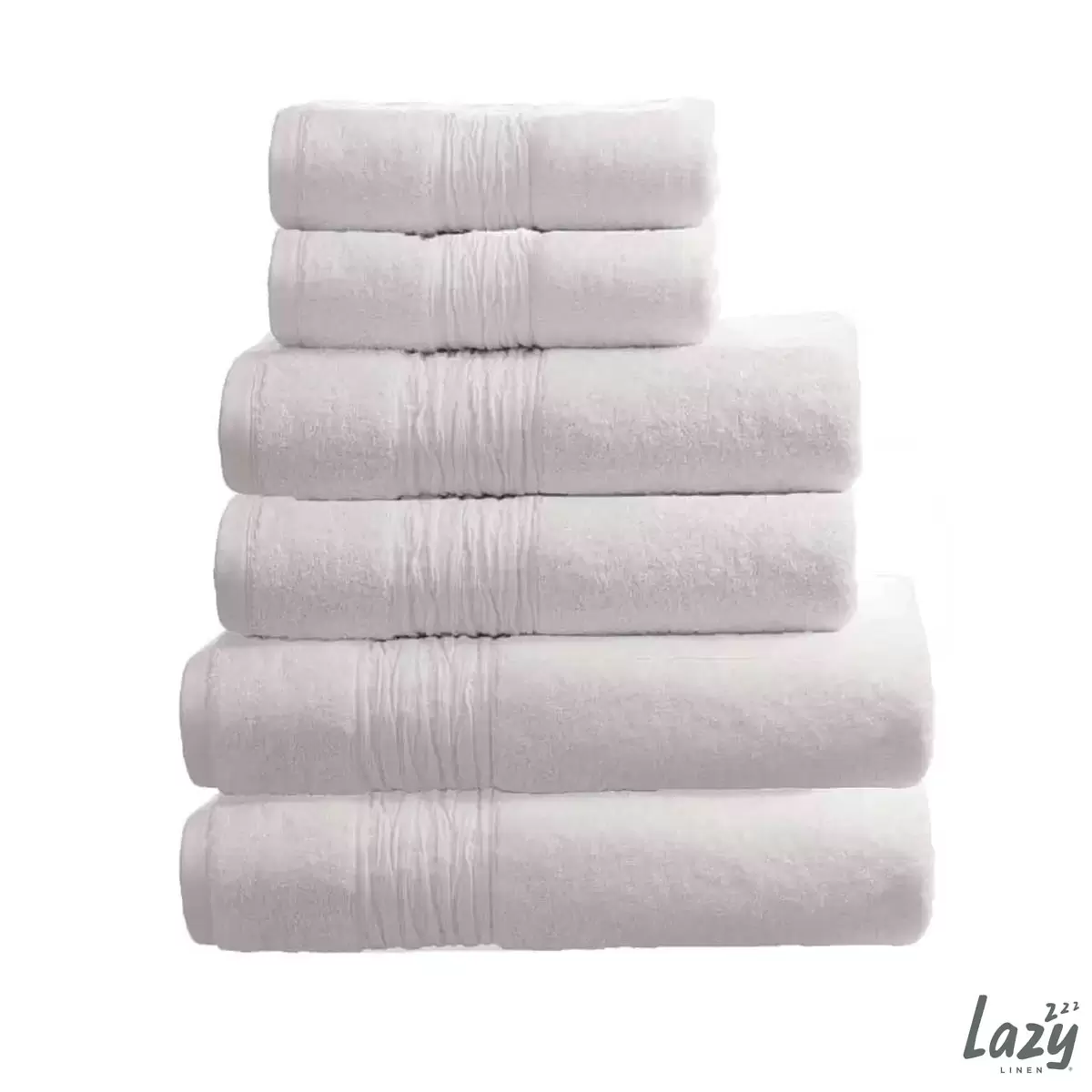 Lazy Linen 6 Stück Konvolut 2x Handtücher, 2x Badetücher & 2x Badelaken - Bild 5 von 10