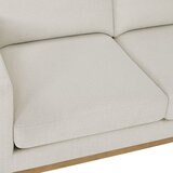 Henredon Murphy Cream Fabric Corner Sofa with Reversible Chaise