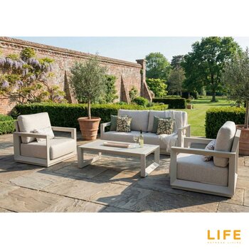 LIFE Outdoor Living Hamilton 4 Piece Deep Seating Set