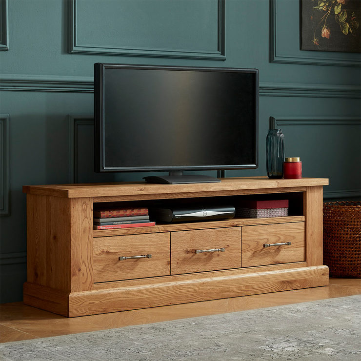 Bentley Designs Westbury Rustic Oak Entertainment Unit Costco UK