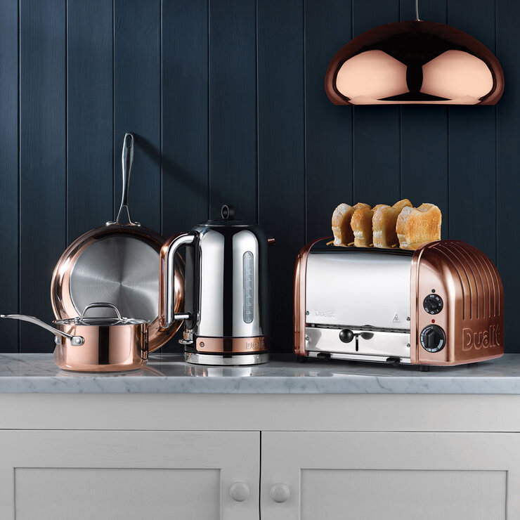 Dualit Classic Copper Kettle Lifestyle Image
