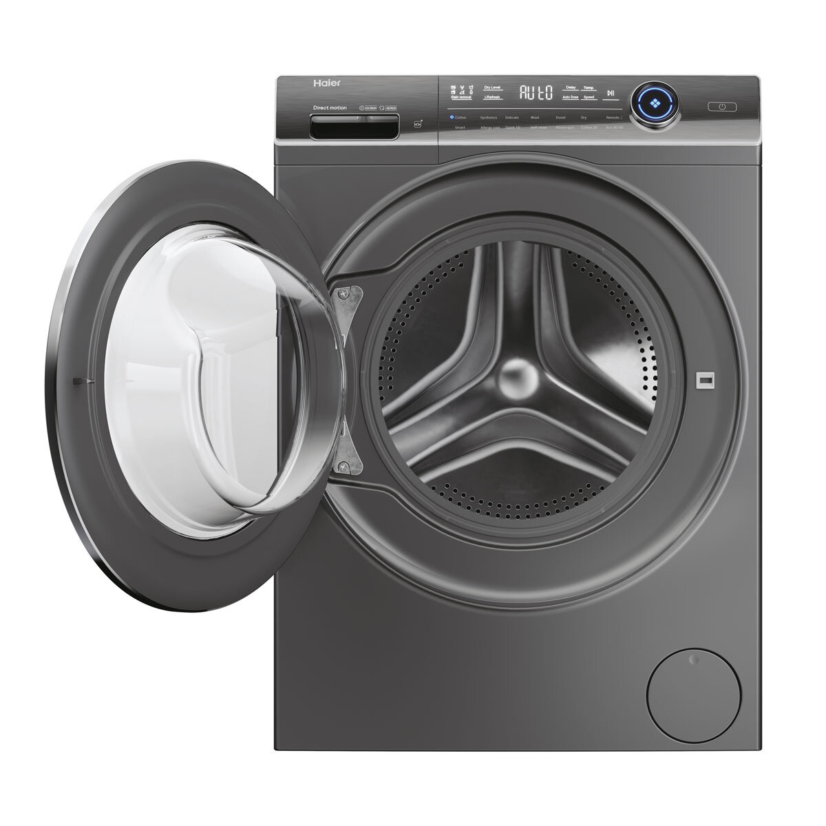 Haier I-Pro Series 7 HWD10BD14979SNUK, 10/6KG Washer Dryer, D Rated in Graphite