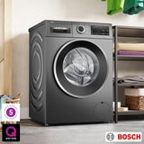 Bosch Series 6 WGG244FCGB Washing Machine, 9kg, 1400PRM, A Rated in Grey