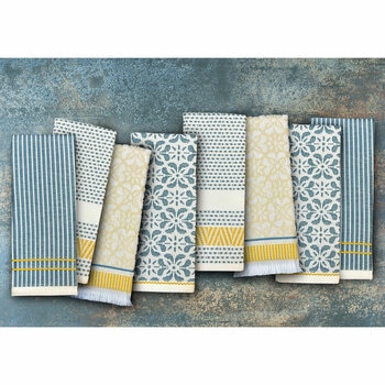 Mundo Textile Kitchen Towels 8 Pack, in 4 Designs