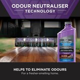 Lifestyle image of Shark HydroVac Cordless Hard Floor Cleaner showing odour neutraliser technology