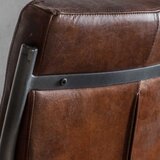 Gallery Capri Brown Leather Cantilever Dining Chair