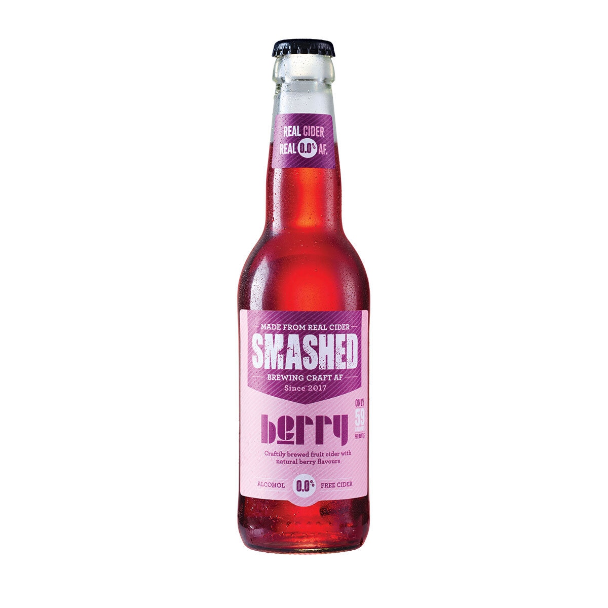 Smashed Drynks Bottles 0.0% Alcohol Free, 12 x 330ml Cases in 5 Individual Flavours