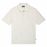 Chaps Men's Ribbed Knit Polo in Oatmeal Chaps Men's Ribbed Knit Polo in Oatmeal