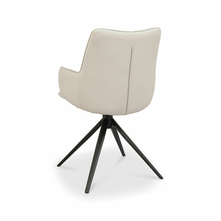 Bentley Designs Rowan Beige Faux Leather Dining Chair