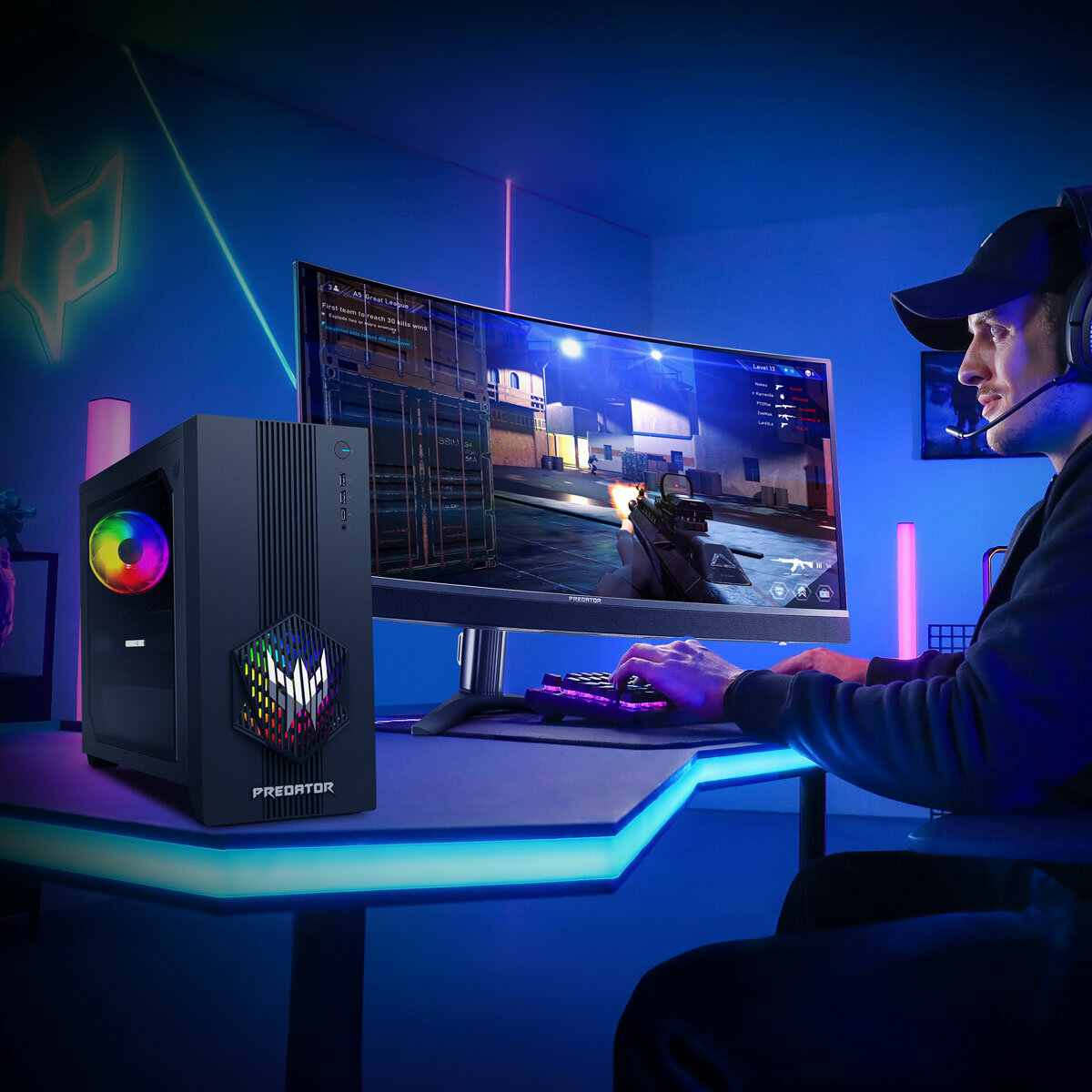 ACER Predator Orion 3000, Intel Corei 5, 16GB, 512GB, NVIDIA Ge Force 5060 Gaming Desktop, DG.E4UEK.001