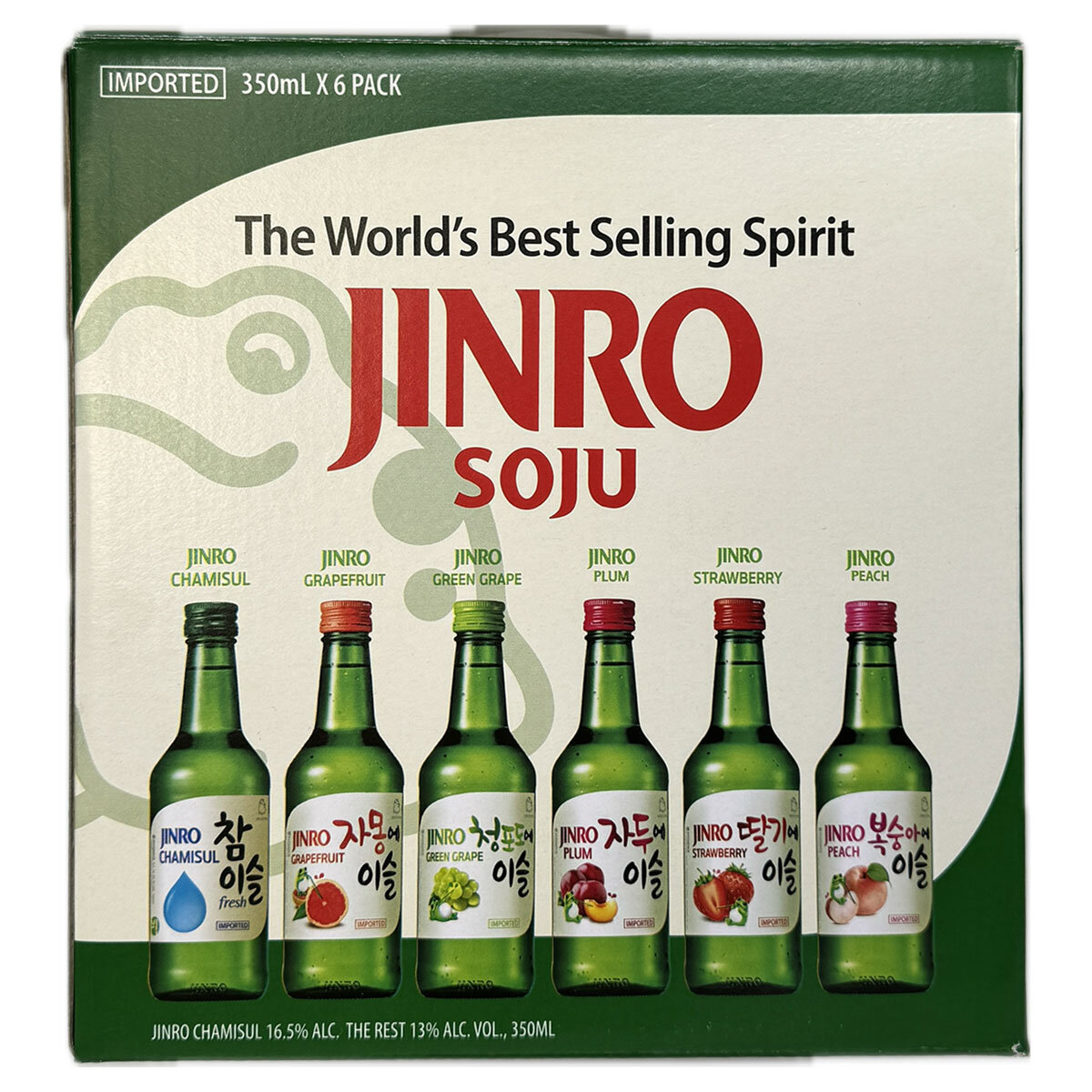 Jinaro Soju, 6 x 350ml