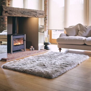 Bowron Sheepskin Area Rug 120 x 180cm in 5 Colours