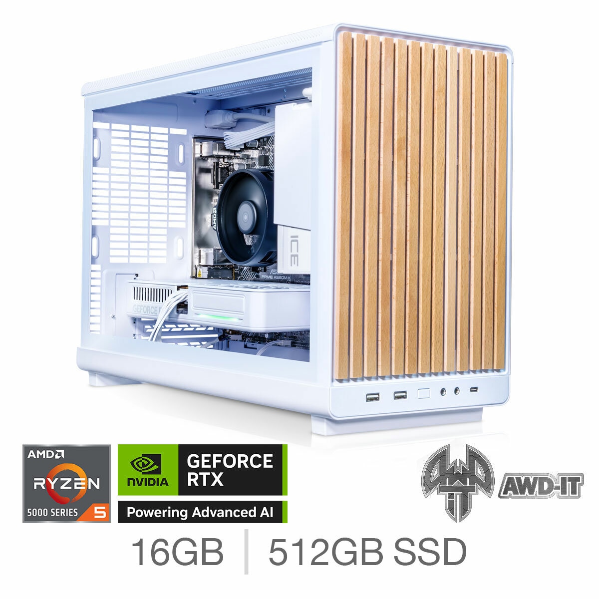 AWD-IT Compact 3, AMD Ryzen 5, 16GB RAM, 512GB SSD , NVIDIA GeForce RTX 5060, Gaming Desktop PC, 04C-F8B-6E6 AWD-IT Compact 3, AMD Ryzen 5, 16GB RAM, 512GB SSD , NVIDIA GeForce RTX 5060, Gaming Desktop PC, 04C-F8B-6E6
