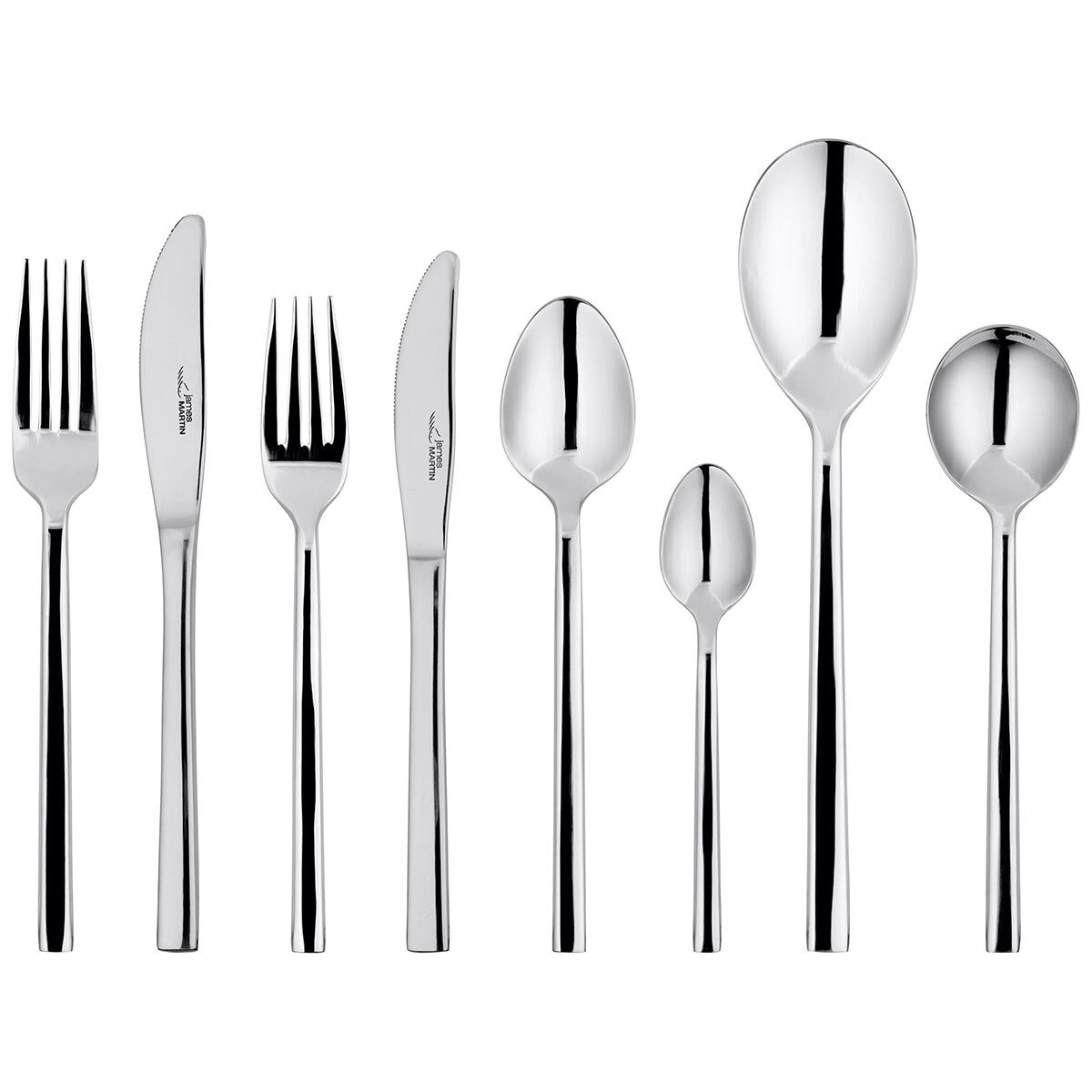 Stellar James Martin Stainless Steel Cutlery Set,  44 Piece