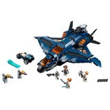 Avengers ultimate quinjet set on white background