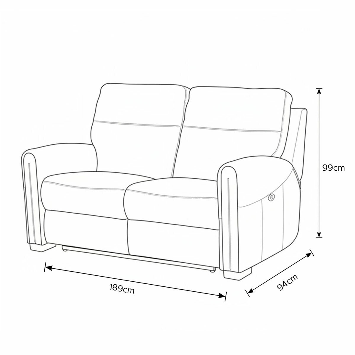 Nicoletti Atlanta Large 2 Seater Sofa