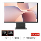 Lenovo Idea Centre, AMD Ryzen 7, 16GB, 512GB SSD, 1TB SSD, 27 inch All In One Desktop, F0HQ0088UK