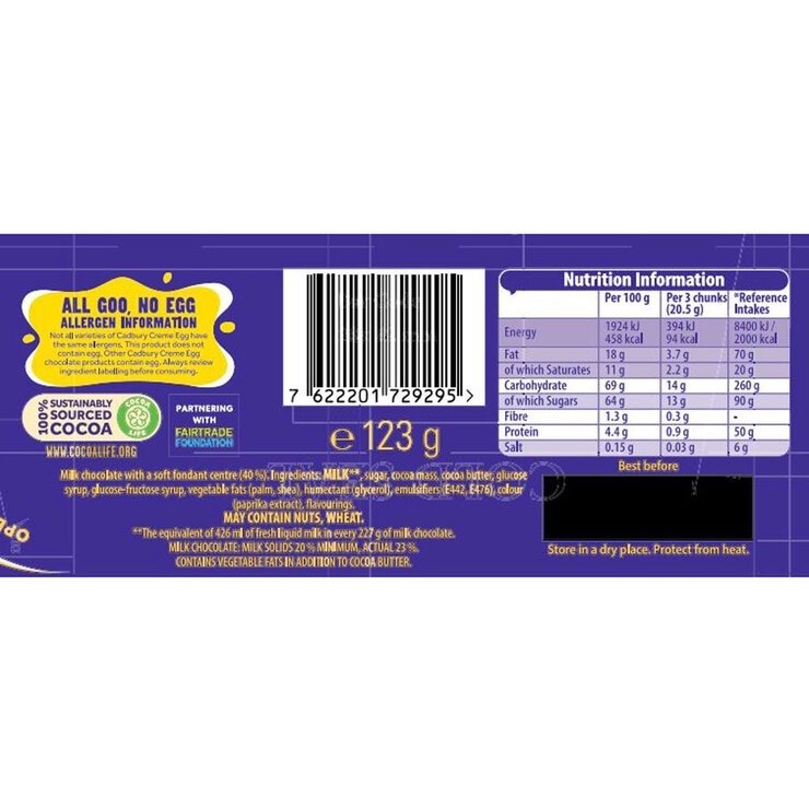 Cadbury Creme Egg Bar, 16 x 123g