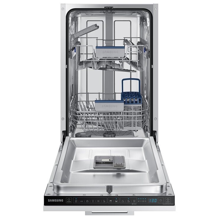 Samsung Series 5 Auto Door Open DW50DG430B00EU, 9 Place Setting Integrated Dishwasher, D Rated in White
