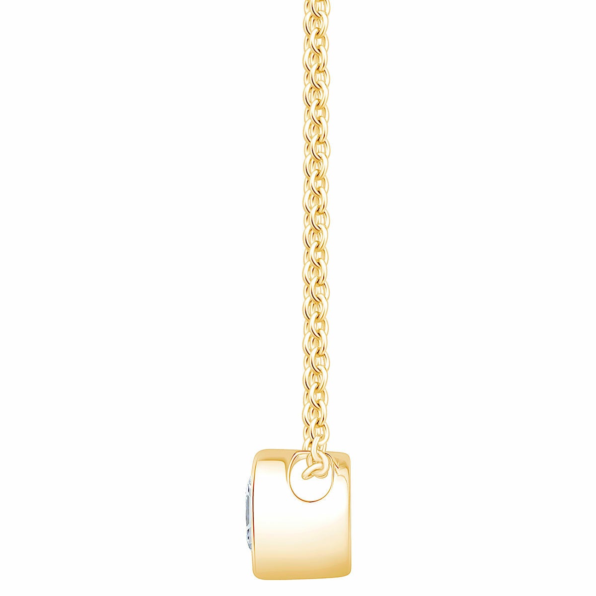 0.30ctw Round Brilliant Cut Diamond Solitaire Pendant, 14ct Yellow Gold 0.30ctw Round Brilliant Cut Diamond Solitaire Pendant, 14ct Yellow Gold
