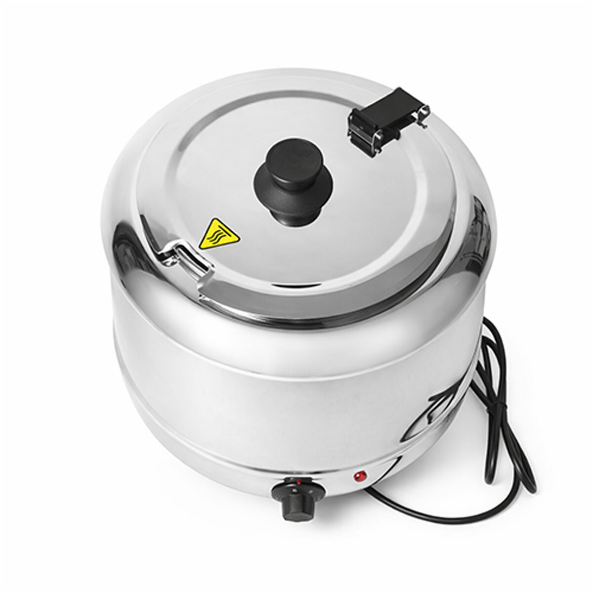 Contender 10L Stainless Steel Soup Kettle showing with lid closed Contender 10L Stainless Steel Soup Kettle showing with lid closed