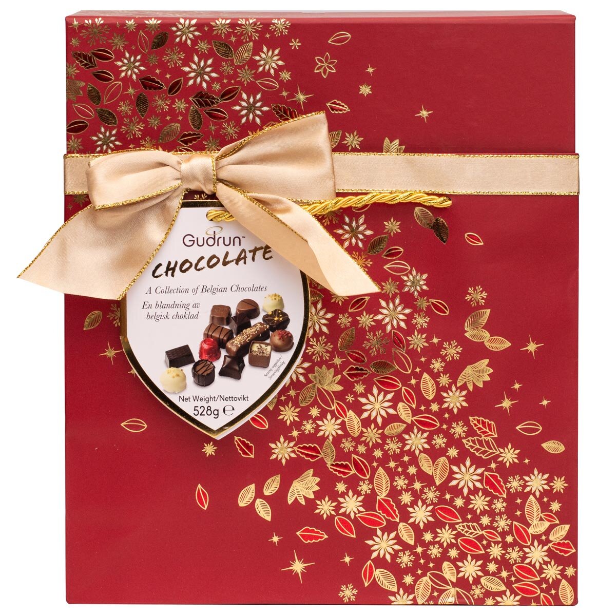 Gudrun Belgian Chocolates Box in Bag in 3 Colours, 530g