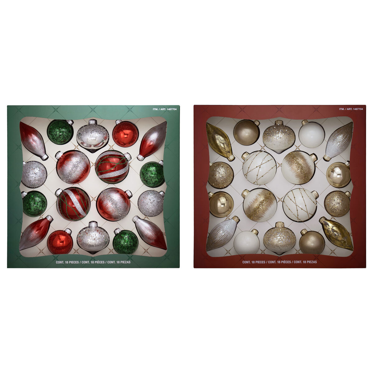 Buy 18 Piece Glass Ornament Set Box Image at Costco.co.uk