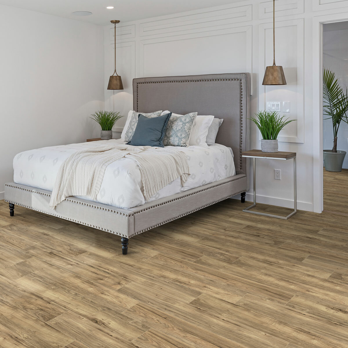 Golden Select Toasted Almond Splash Shield AC5 Laminate Flooring with Foam Underlay - 1.146m² Per Pack Golden Select Toasted Almond Splash Shield AC5 Laminate Flooring with Foam Underlay - 1.146m² Per Pack
