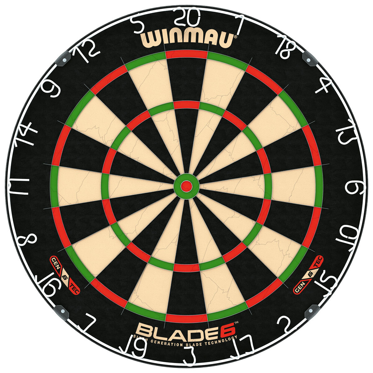 Winmau Blade 6 Dartboard with Darts & Oche Line