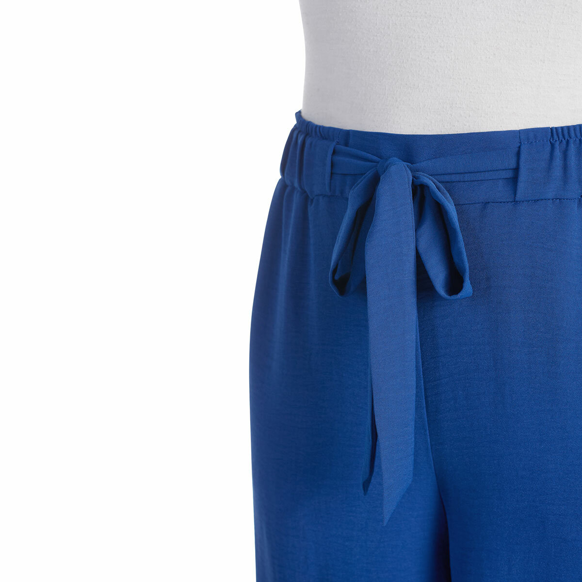 Hilary Radley Crinkle Wide Leg Pant in Blue