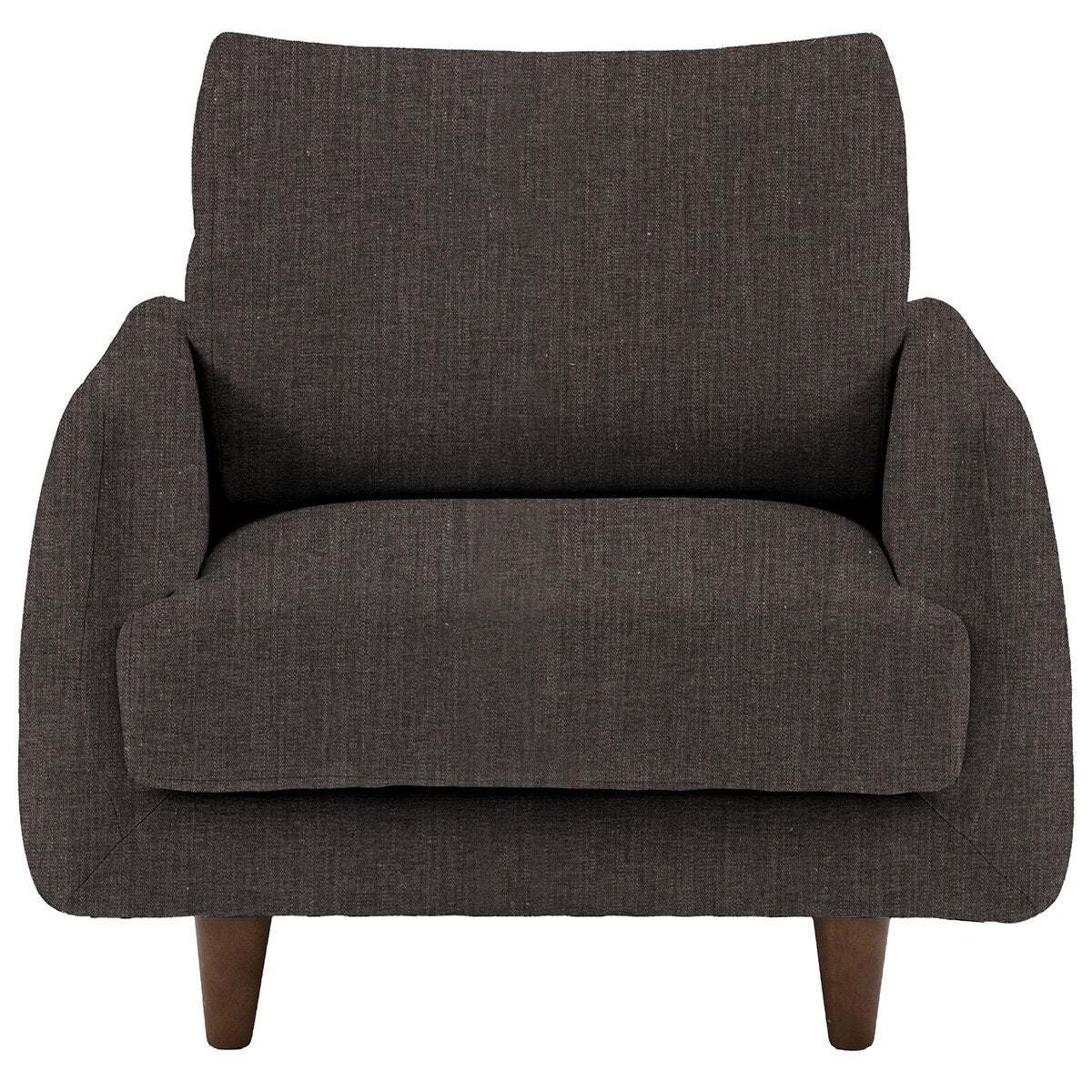 Gallery Oakwood Dark Grey Fabric Armchair
