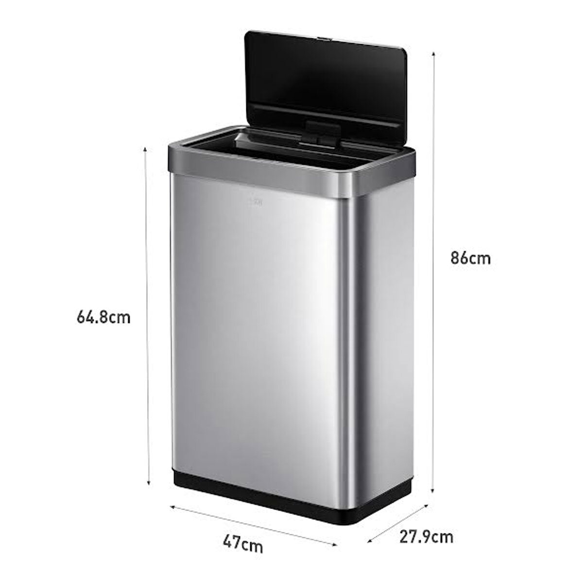 EKO Mirage X-Sensor 20+20L Stainless Steel Sensor Bin