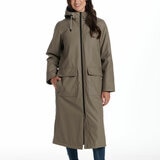 Weatherproof Ladies Long Slicker Jacket in Olive