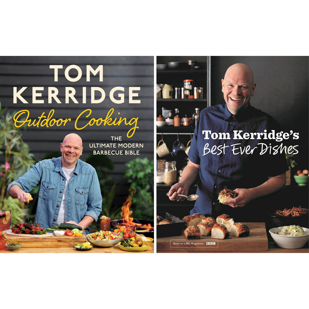 Front Cover images of Tom Kerridge Outdoor Cooking & Best ever dishes