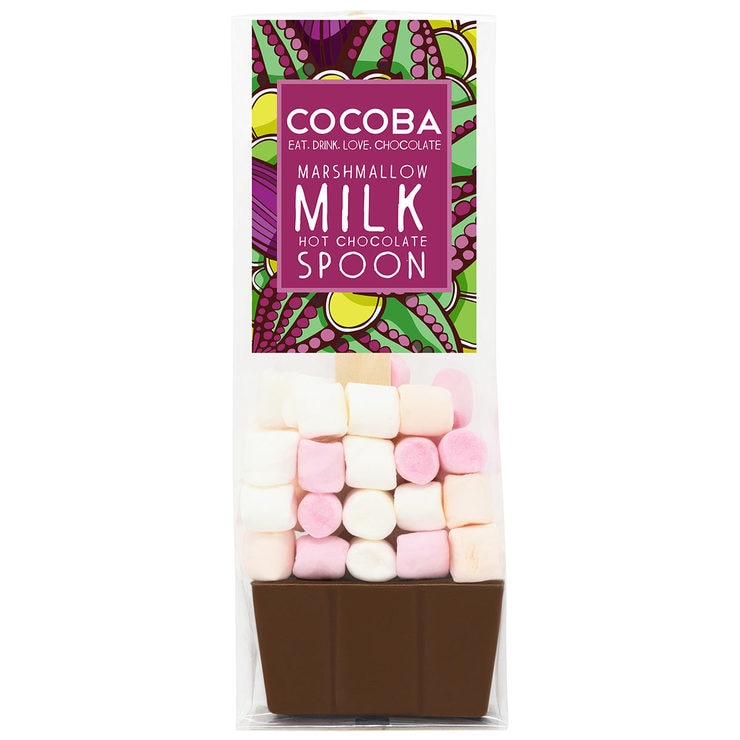Cocoba Milk Chocolate Hot Chocolate Spoons with Marshmallows , 20 x 50g