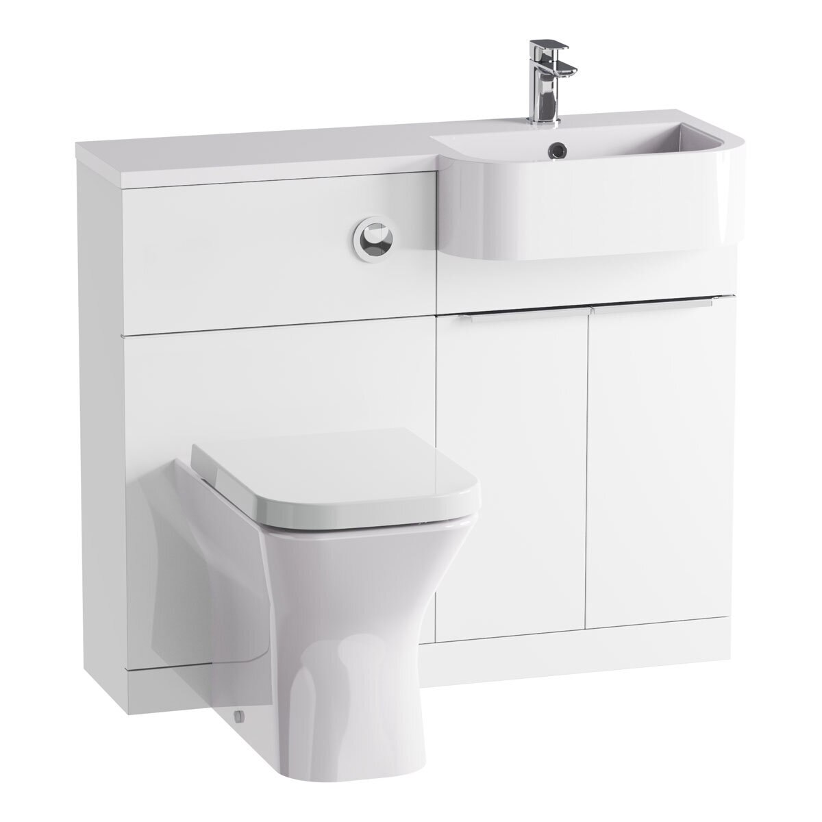 Tavistock Lindo 99.6 cm Floor Mounted Right Hand WC Unit in White
