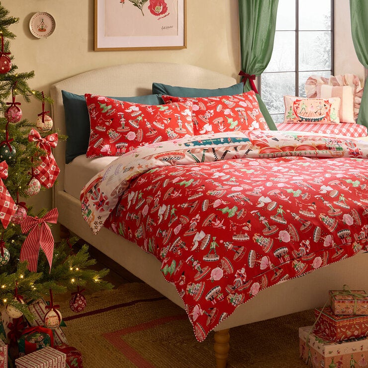Cath Kidston Christmas Nutcracker Scene Reversible Duvet Cover Set In 4 Sizes Cath Kidston Christmas Nutcracker Scene Reversible Duvet Cover Set In 4 Sizes