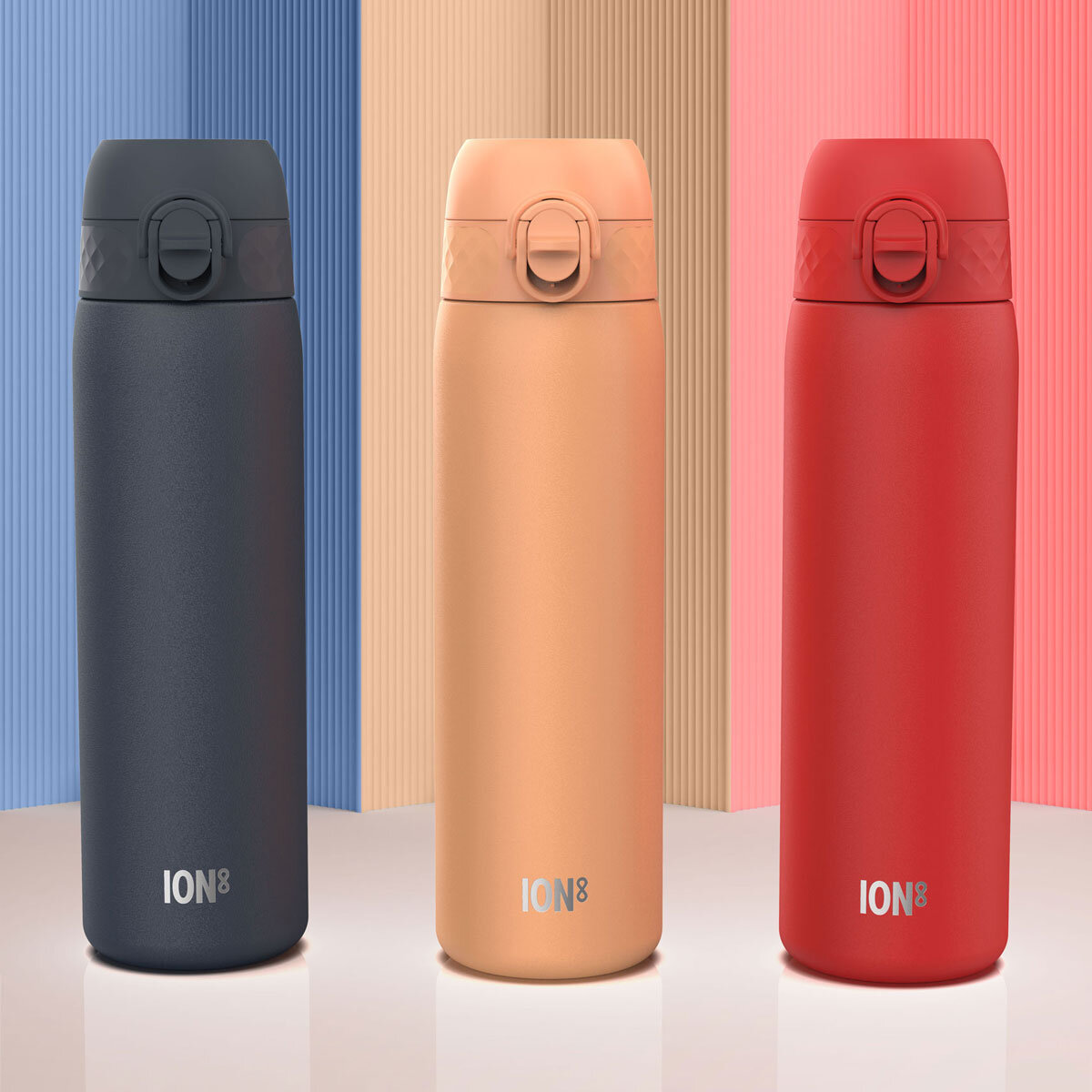 Ion8 Insulated Steel 500ml Water Bottle, 3 Pack Costco UK