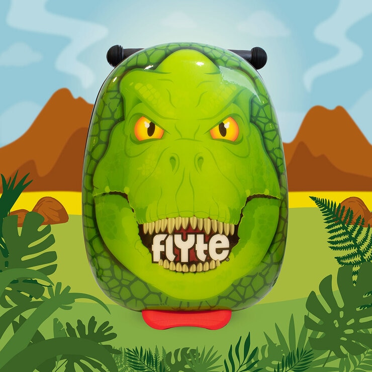 Zinc Flyte Midi 18" Scooter Suitcase, Darwin the Dinosaur