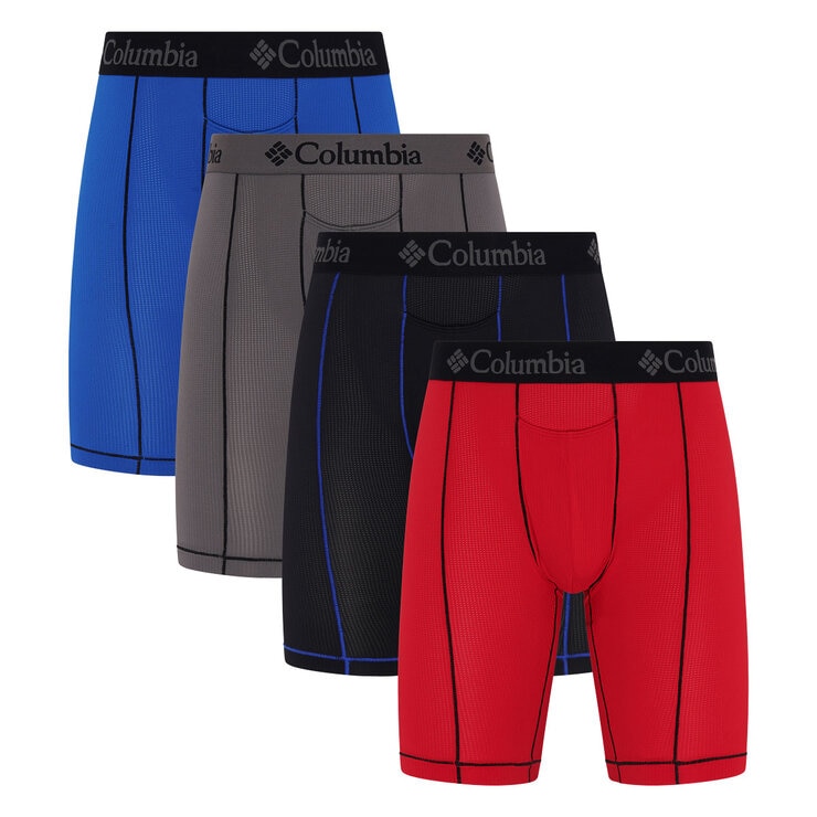 Columbia Men's Boxer Brief, 4 Pack