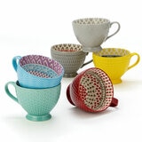 Signature Housewares Jumbo Footed Mugs, 6 pack Signature Housewares Jumbo Footed Mugs, 6 pack