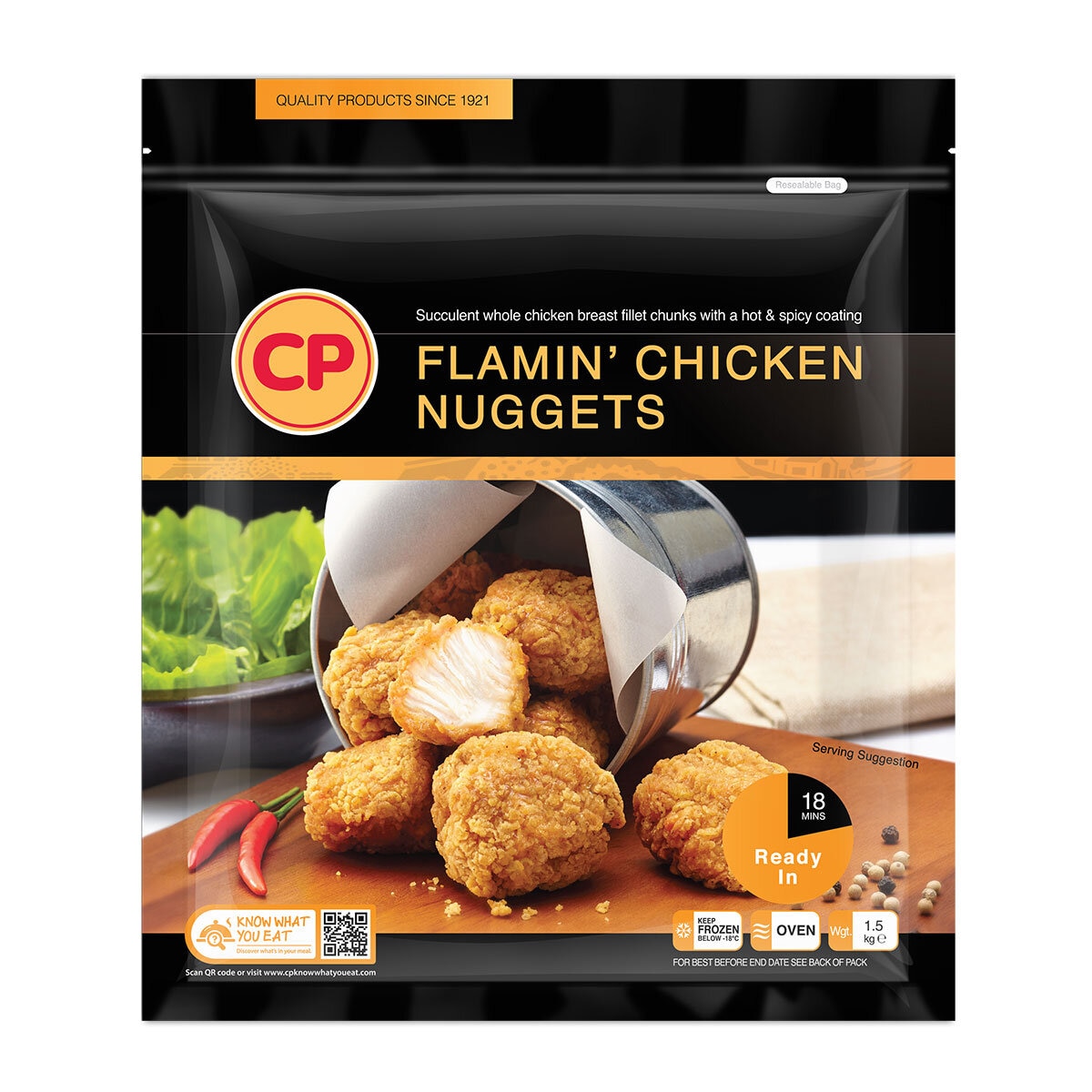 Pack of Flaming Chicken Nuggets