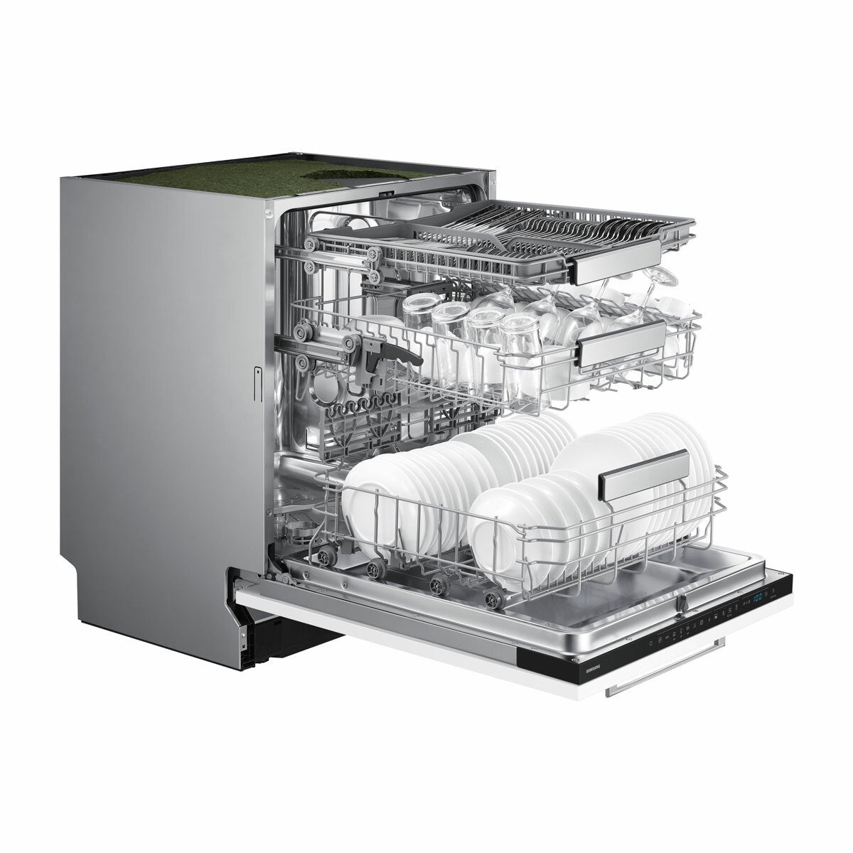 Samsung DW70H73WCB0U4 Integrated Dishwasher, C Rated in White Samsung DW70H73WCB0U4 Integrated Dishwasher, C Rated in White