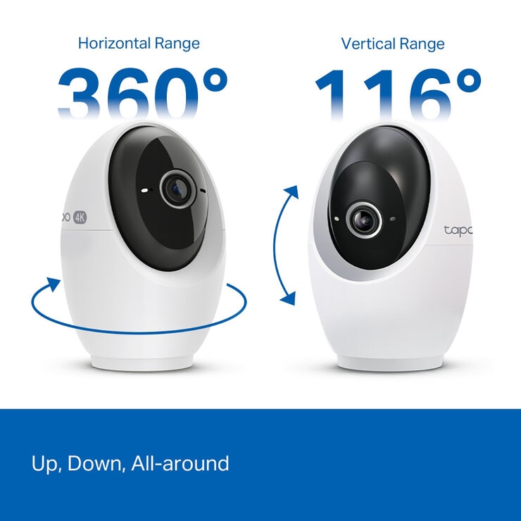 TP-Link Tapo C260 4K Wi-fi PTZ Security Camera - 2 Pack