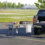 CORE Equipment 5FT FlexRail Outdoor Cook Table with Accessories