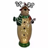 Buy Crackle Glass Snowman & Moose Moose Image at Costco.co.uk