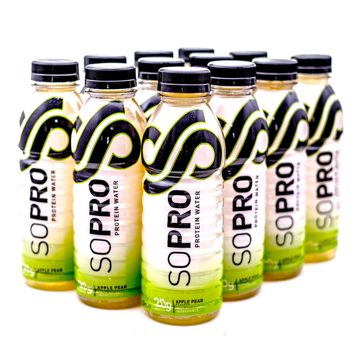SoPro Apple Pear Protein Water, 12 x 500ml
