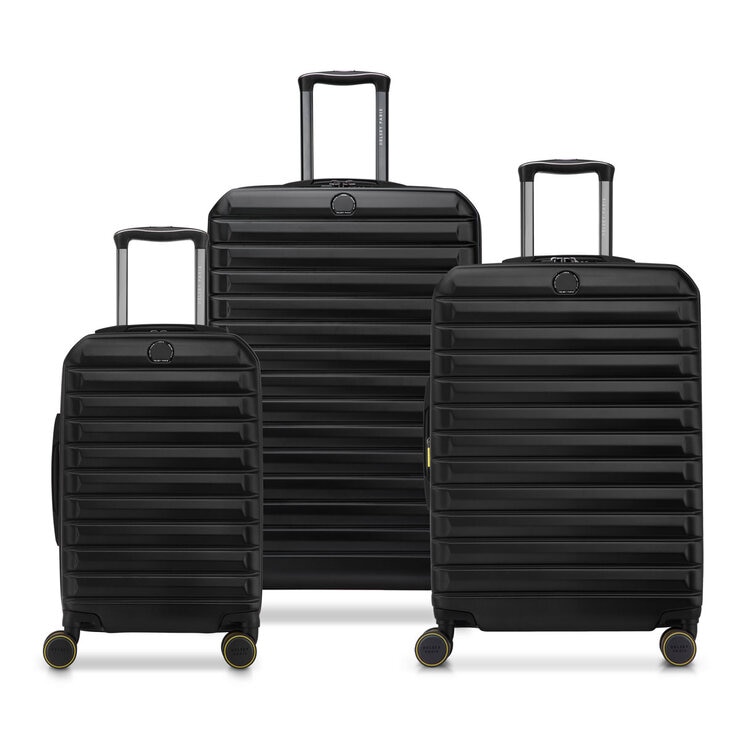 Delsey Helium Edge 2.0 3-piece Hardside Set in Black Delsey Helium Edge 2.0 3-piece Hardside Set in Black
