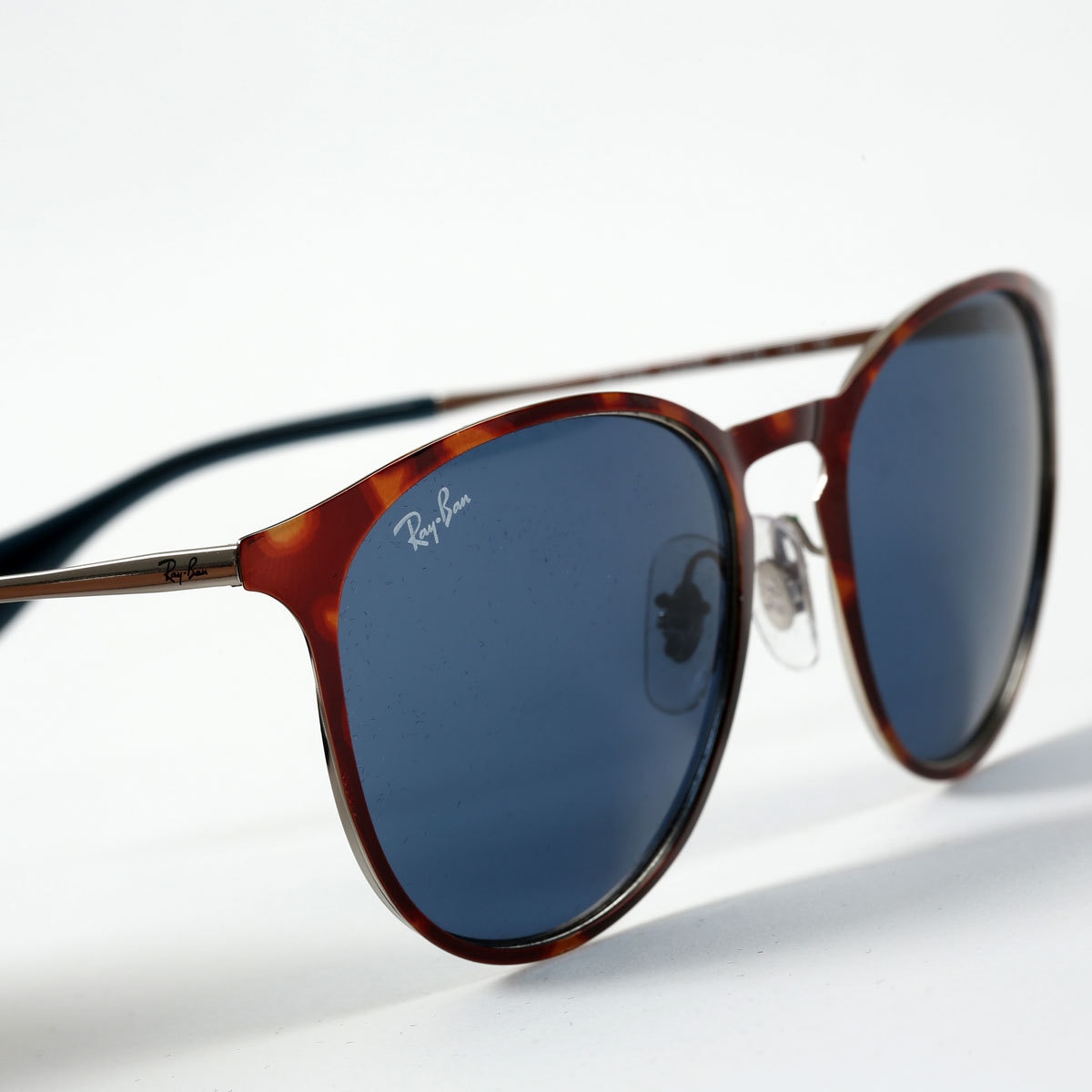 RayBan Erika Tortoise Shell Sunglasses with Dark Blue Lenses, RB3539 9132/80 Costco UK