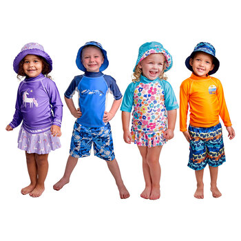 UV Skinz Kids Swim Set, 3 Piece in 4 Colours & 7 Sizes